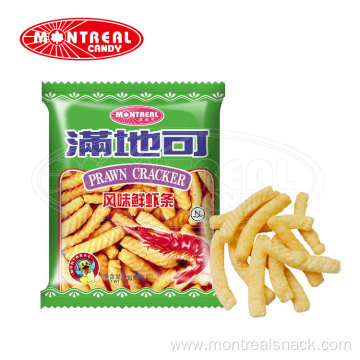 Crispy puffed cracker food snack for prawn flavor